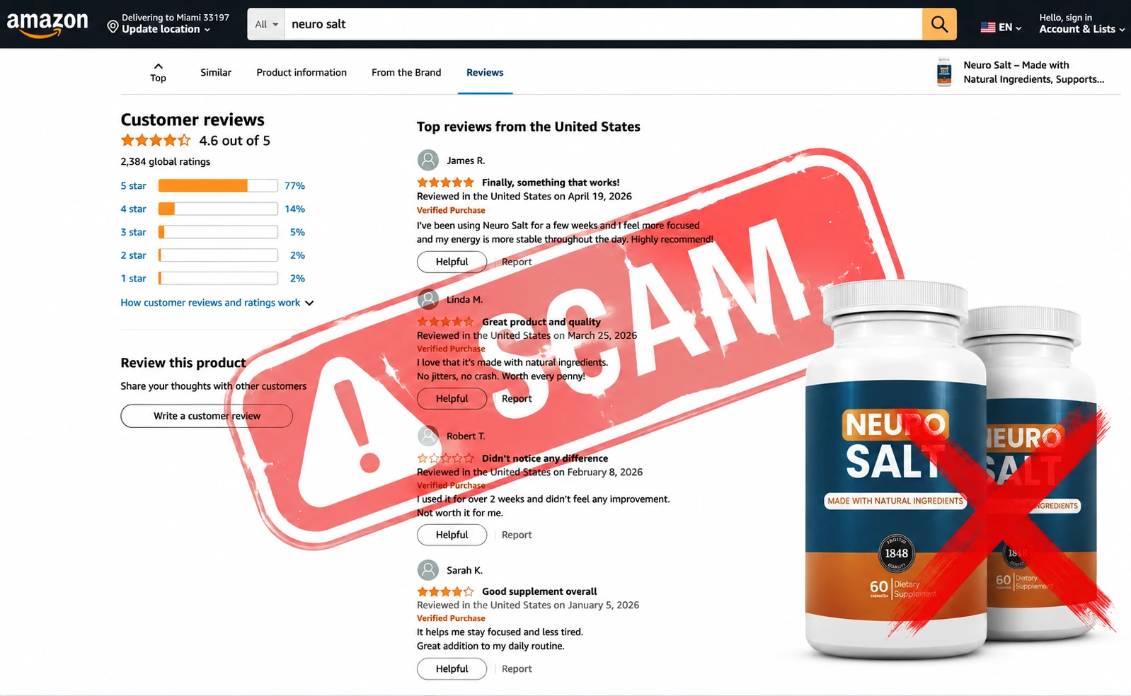 NeuroSalt scam alert